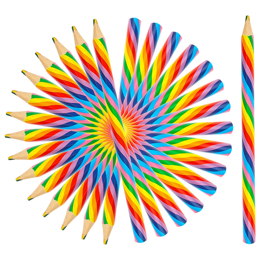 16Pcs Multicolor Pencils Rainbow Pencils School Painting Pencils Pencil Supplies