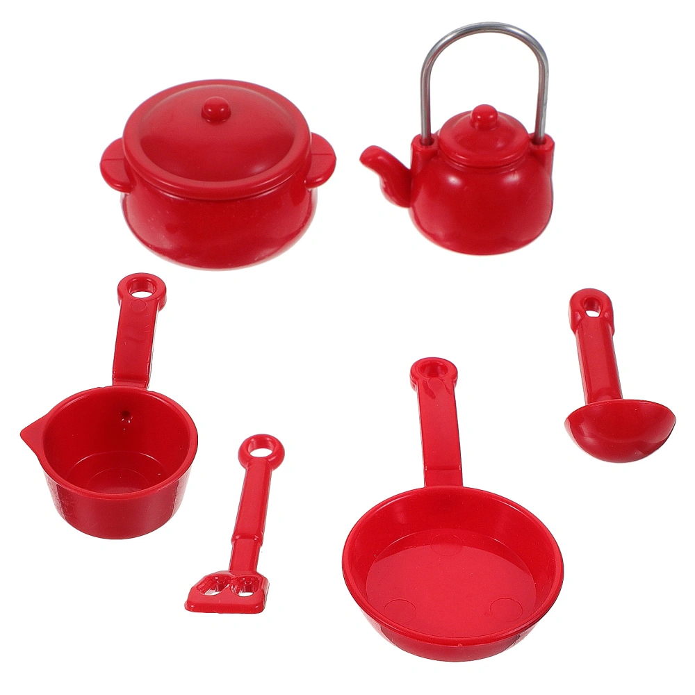 1 Set Doll House Miniature Pot Pan Shovel Scoop Kettle Miniature Cookware Doll House Kitchen Accessories