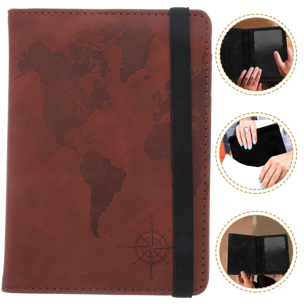 PU Leather Passport Holder Travel passport Pocket Convenient Passport Organizing Bag