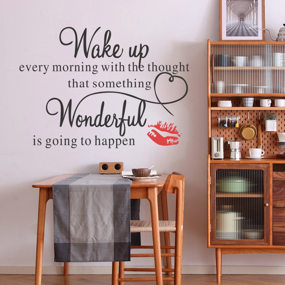 1 Set  Self-adhesive Proverb Wallpapers Removable Wall Decals Decorative Decals