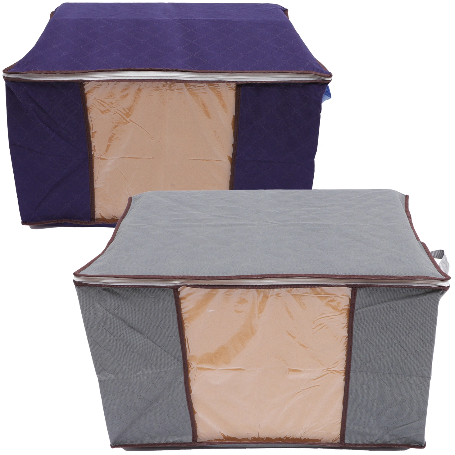 2Pcs Bedding Storage Bags Large Capacity Clothes Packing Bags Blankets Quilt Bags