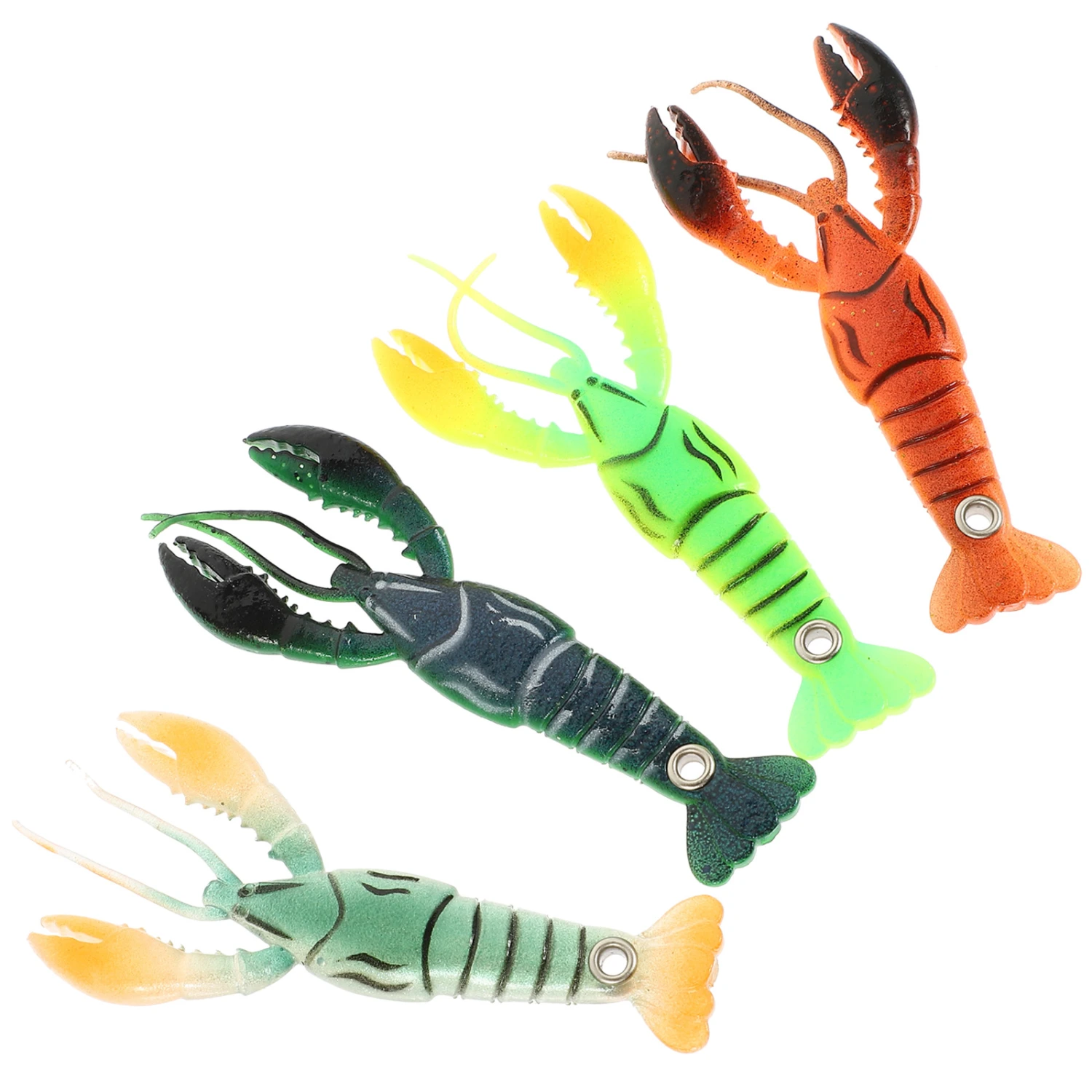 4pcs Portable Lobster Fishing Baits Fishing Supplies Artificial Lobster Fishing Lures