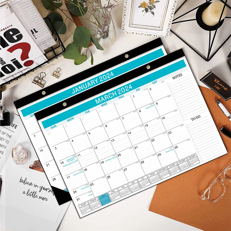 Office Calendar English Hanging Calendar Note Wall Hanging Calendar Office Accessory