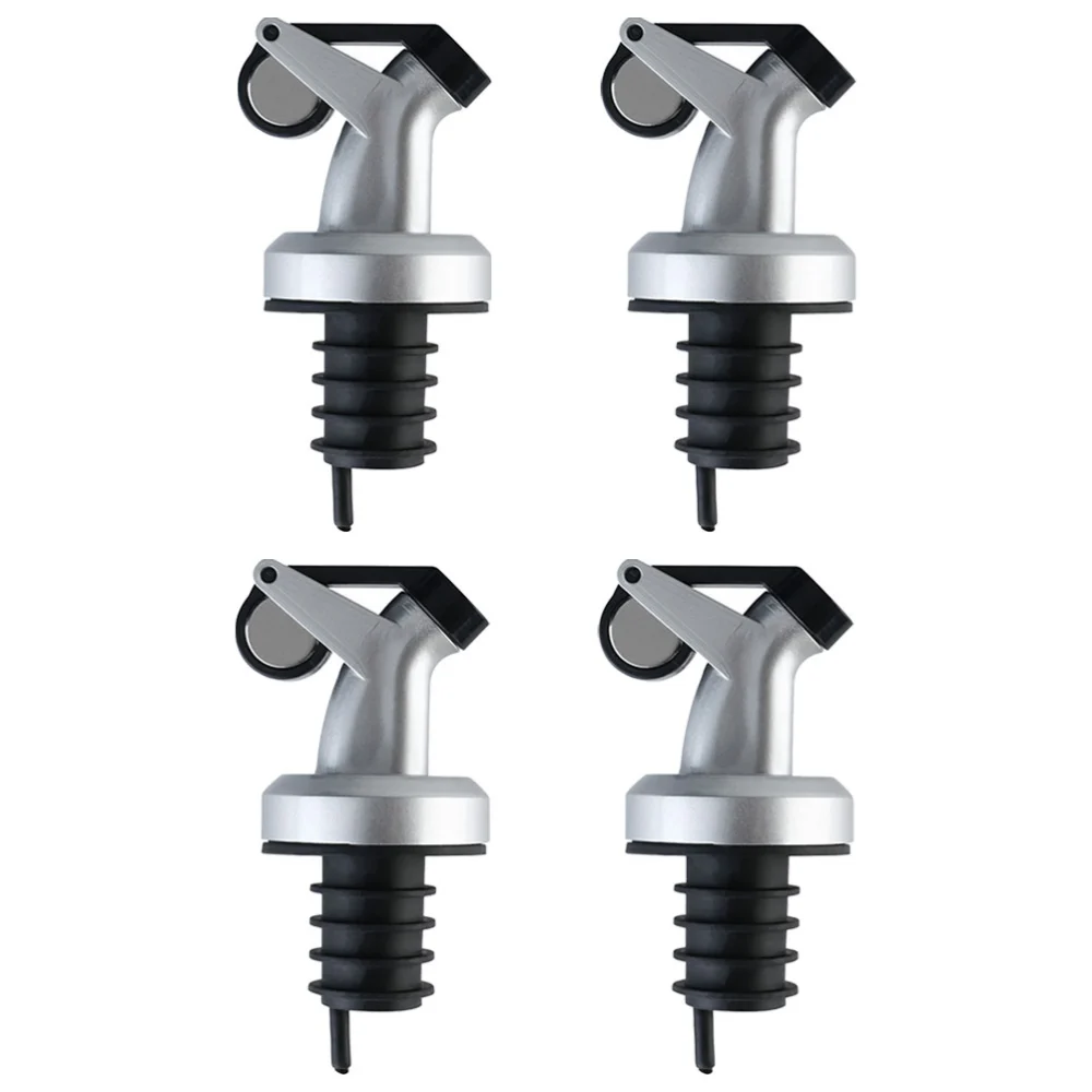 4pcs Oil Bottle Spout Convenient Bottle Plugs Replaceable Bottle Stoppers Household Pour Spouts