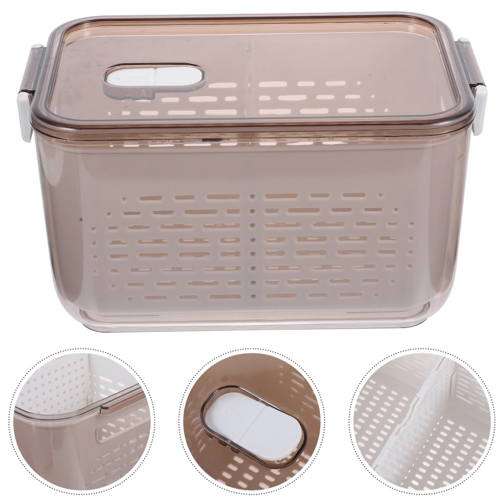 Draining Basket Fridge Storage Container for Fruits and Vegetables Storage Organizer