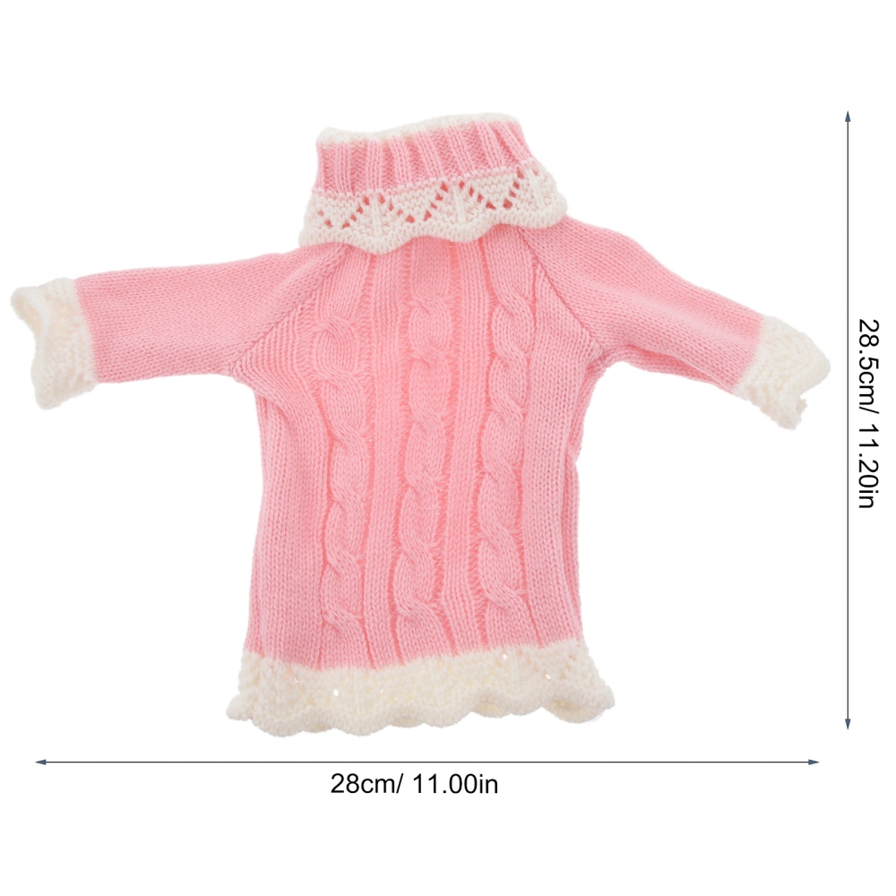 1 Set Doll Dress-up Sweater Dress Decorative Doll Winter Clothes Girl Doll Outfit with Doll Shoes