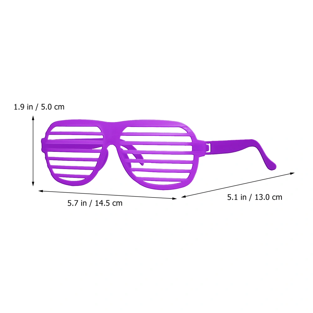 18 Pcs Shutter Glasses Neon Color Glasses Plastic Party Sun Glasses Dress Costume Glasses