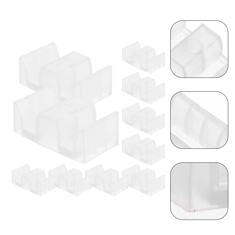 10pcs Sliding Shower Door Bottom Guide Plastic Bumpers Bathroom Shower Door Bumpers