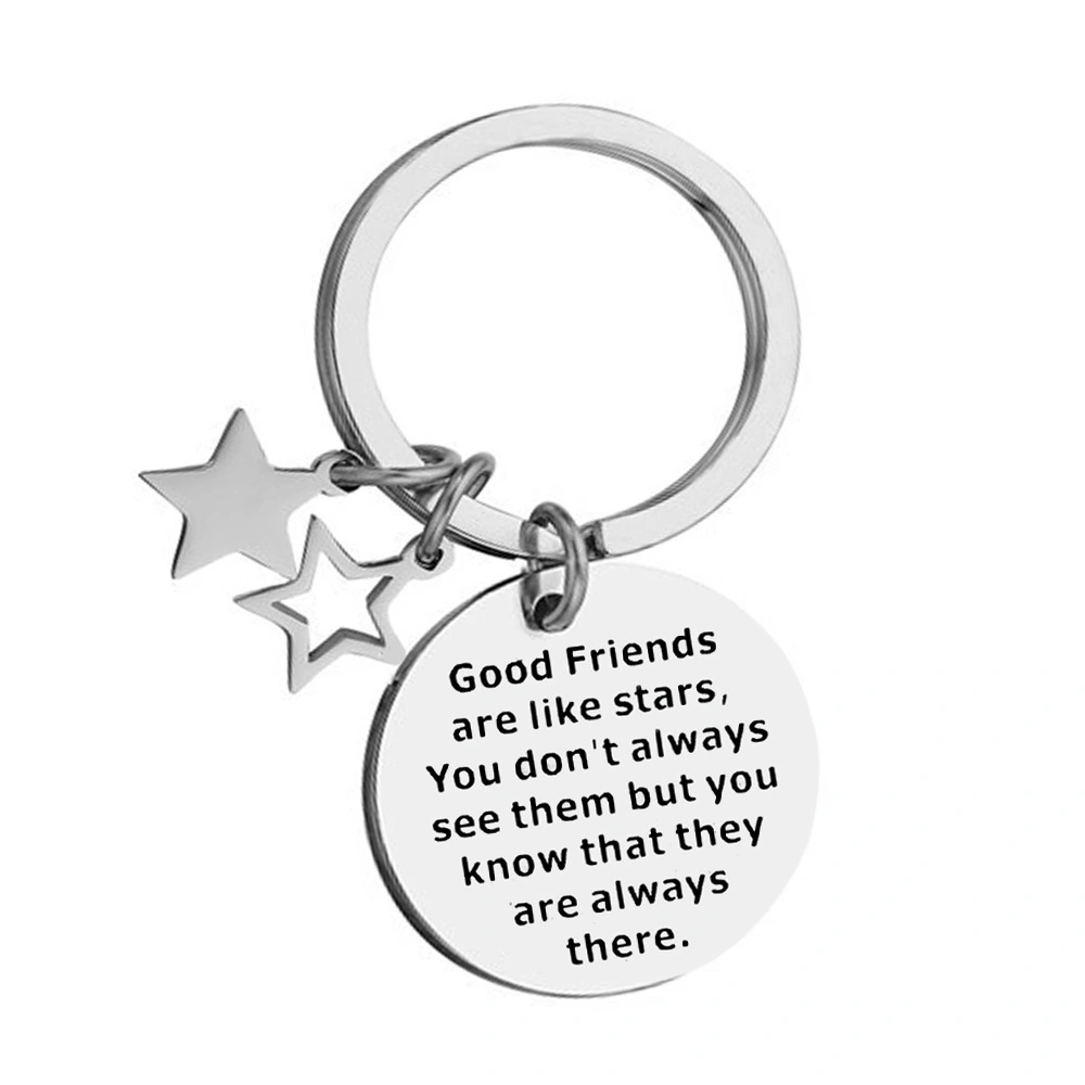 2Pcs Decorative Friendship Key Ring Chic Bag Key Pendant Key Hanging Ornament