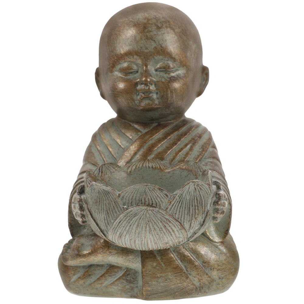 Resin Little Zen Monk Small Monk Figurine Chinese Style Monk Sculpture Decor