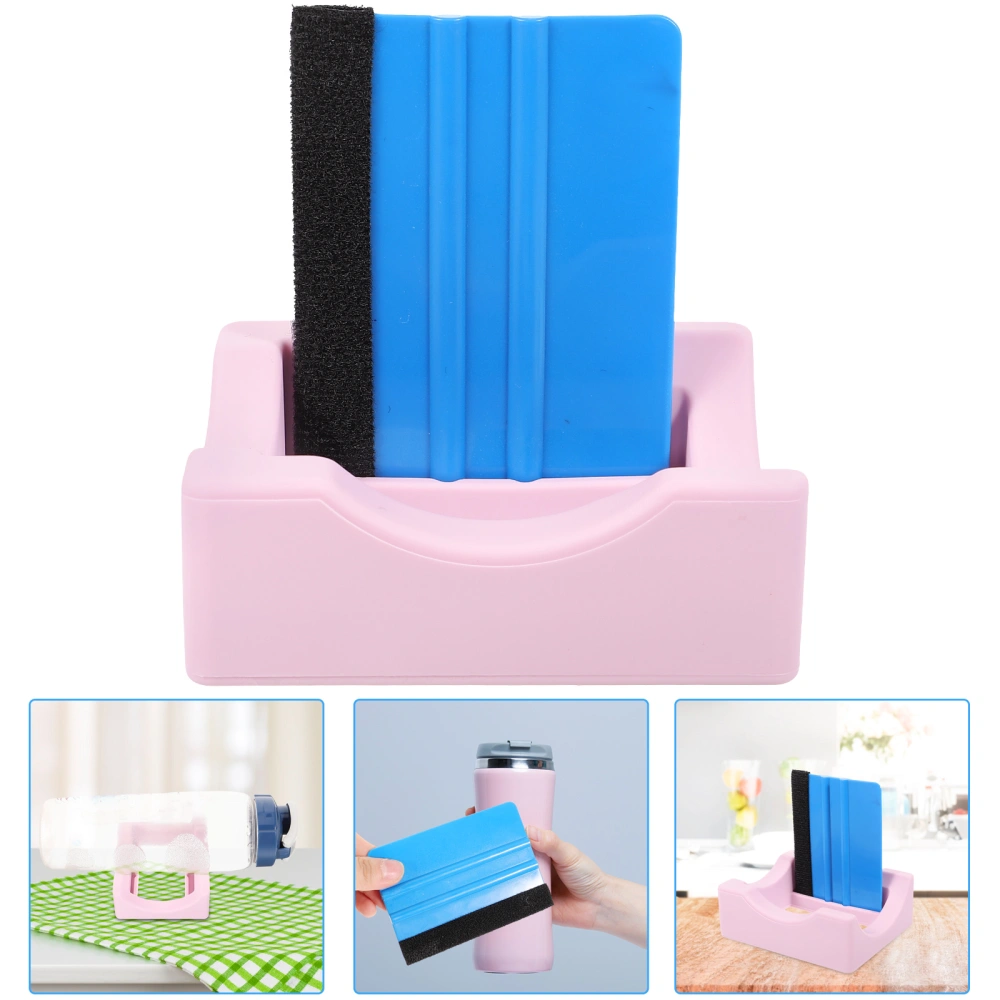 1 Set Cup Cradle for Tumblers Nonslip Silicone Cup Cradle with Squeegee Small Tumbler Holder