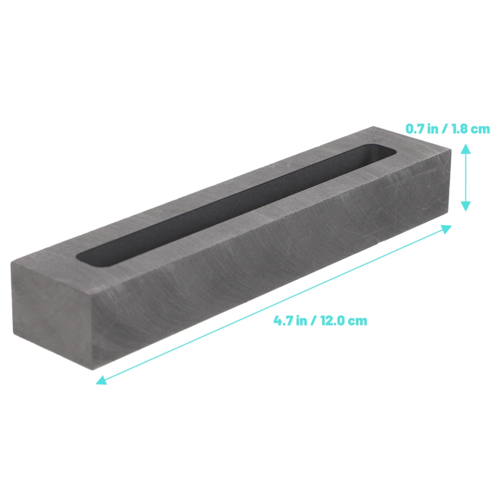 Strip Shape Graphite Ingot Mold Casting Mold for Melting Refining Gold Silver Metal