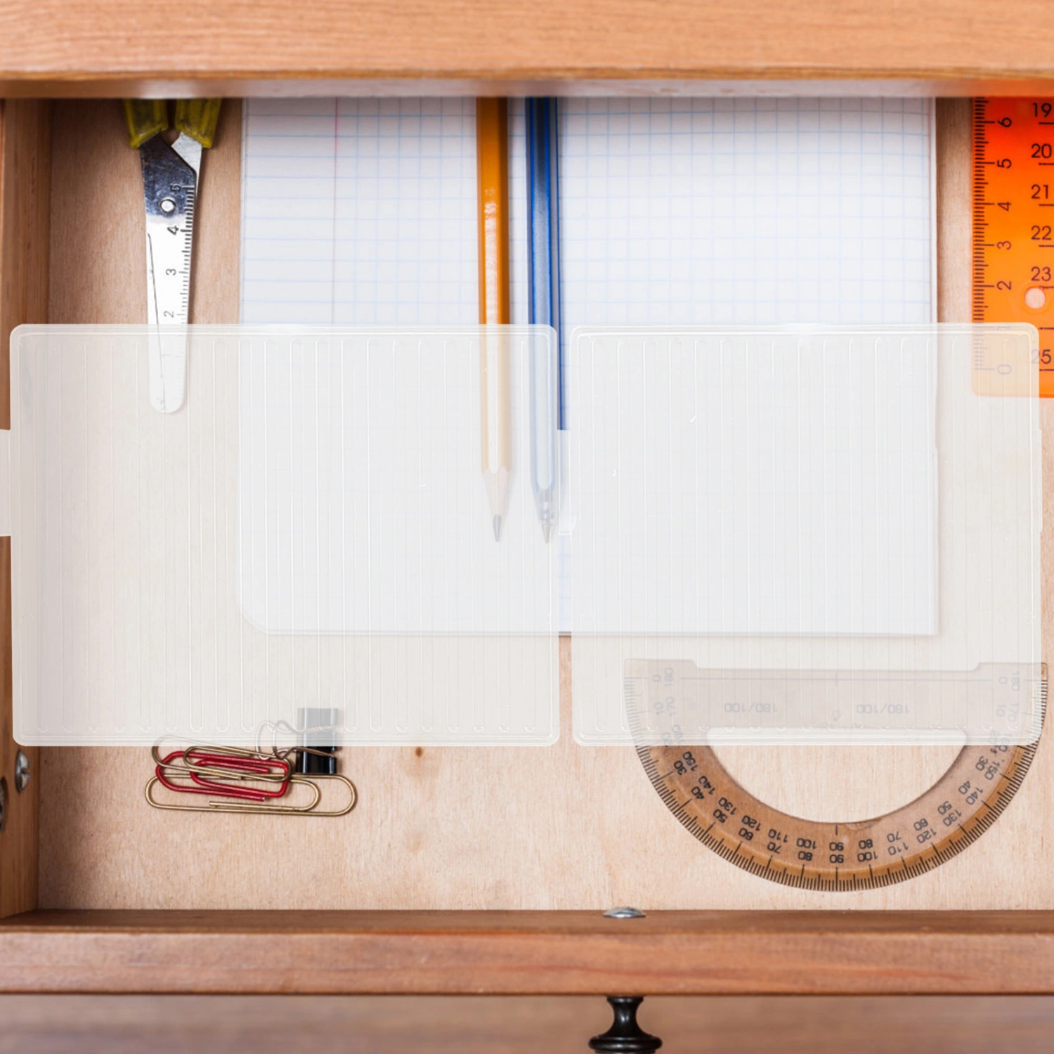2 Sets of Drawer Flexible Divider Board Practical Items Classification Separator for Drawer Organizer