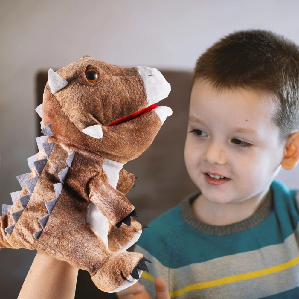 Cartoon Dinosaur Hand Puppet Stuffed Cartoon Animal Hand Puppet Dinosaur Hand Toy for Kids