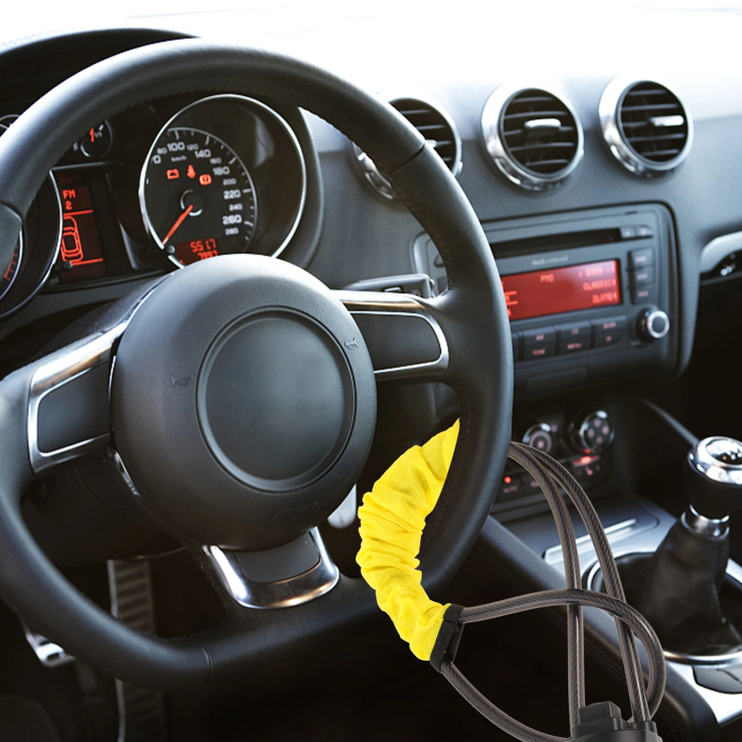 Steering Wheel Lock Adjustable Steering Wheel Lock Anti-theft Device Supply