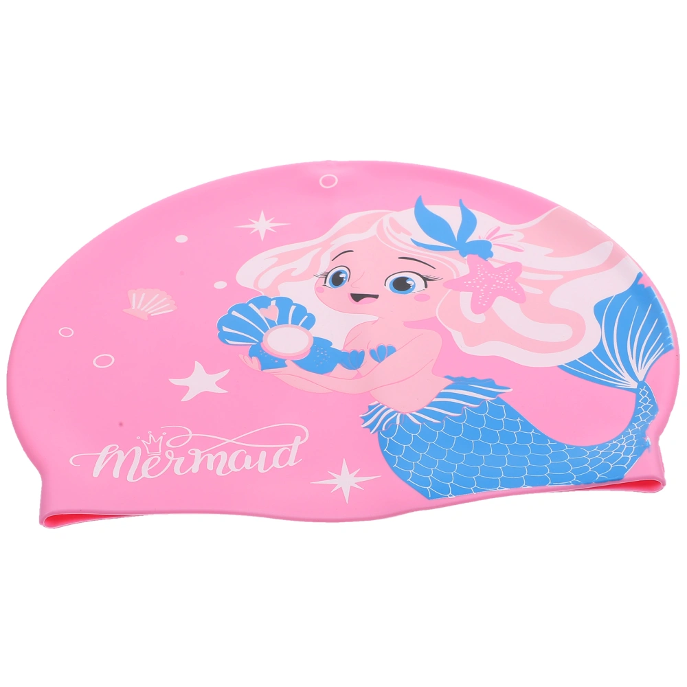 Silicone Swim Cap Cute Cartoon Swimming Cap Kid Swimming Cap Cartoon Swim Cap