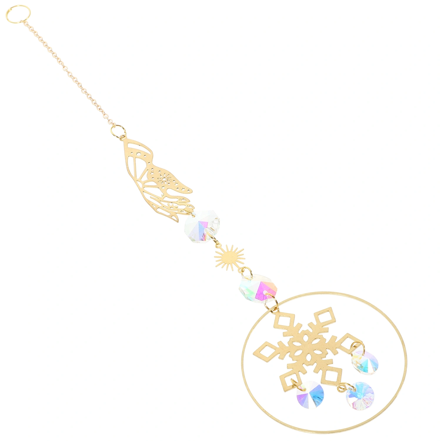 Garden Layout Crystal Suncatcher Outdoor Hanging Crystal Ornament Exquisite Suncatcher Pendant