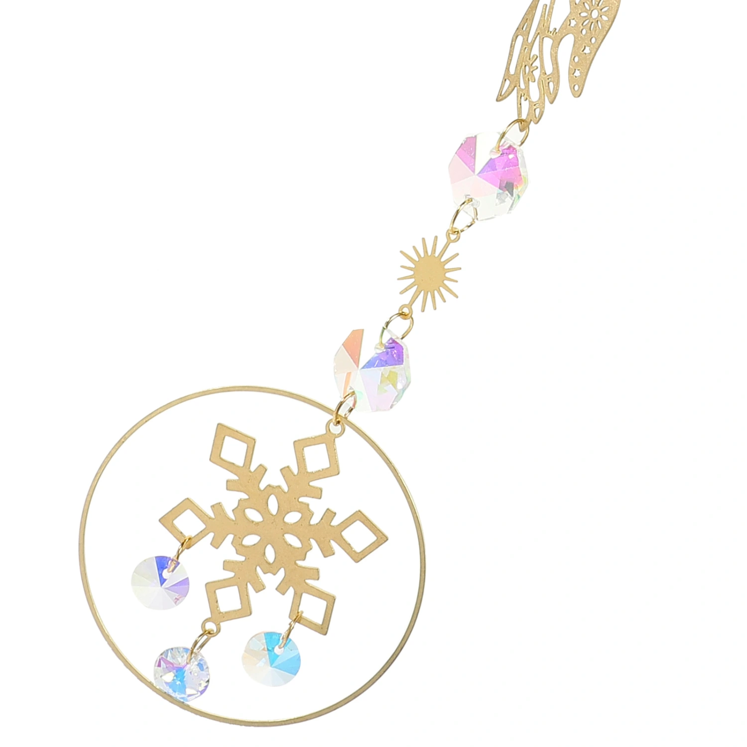 Garden Layout Crystal Suncatcher Outdoor Hanging Crystal Ornament Exquisite Suncatcher Pendant