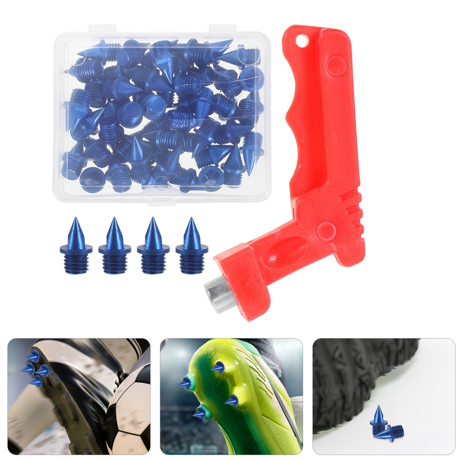 1 Set of Shoe Spikes Steel Spikes Golf Shoe Spikes Track Spikes Replacement with Spikes Wrench