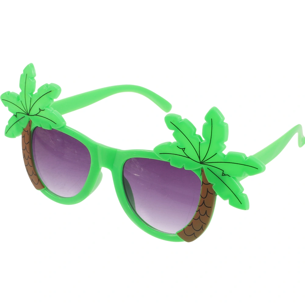 1 Pair of Party Glasses Photo Prop Tropical Fancy Dress Prop Decorative Luau Party Sunglasses Decor