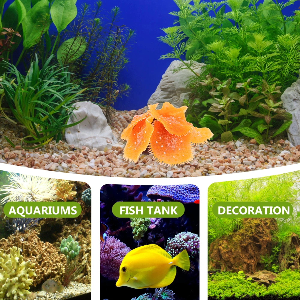 Silicone Coral Aquarium Fake Coral Model Fish Tank Landscaping Coral Decor