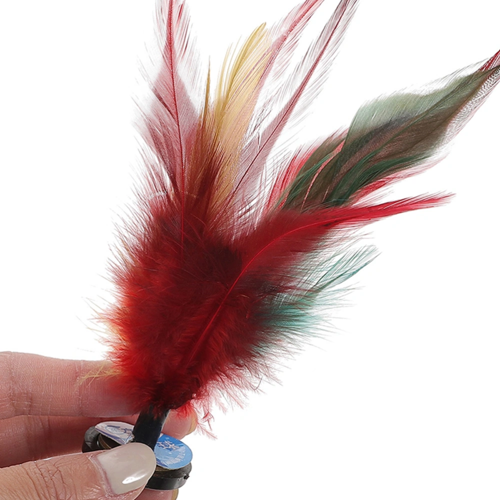 10pcs Kick Shuttlecock Chinese Jianzi Colorful Chicken Plume Shuttlecock Foot Sports Outdoor Toys