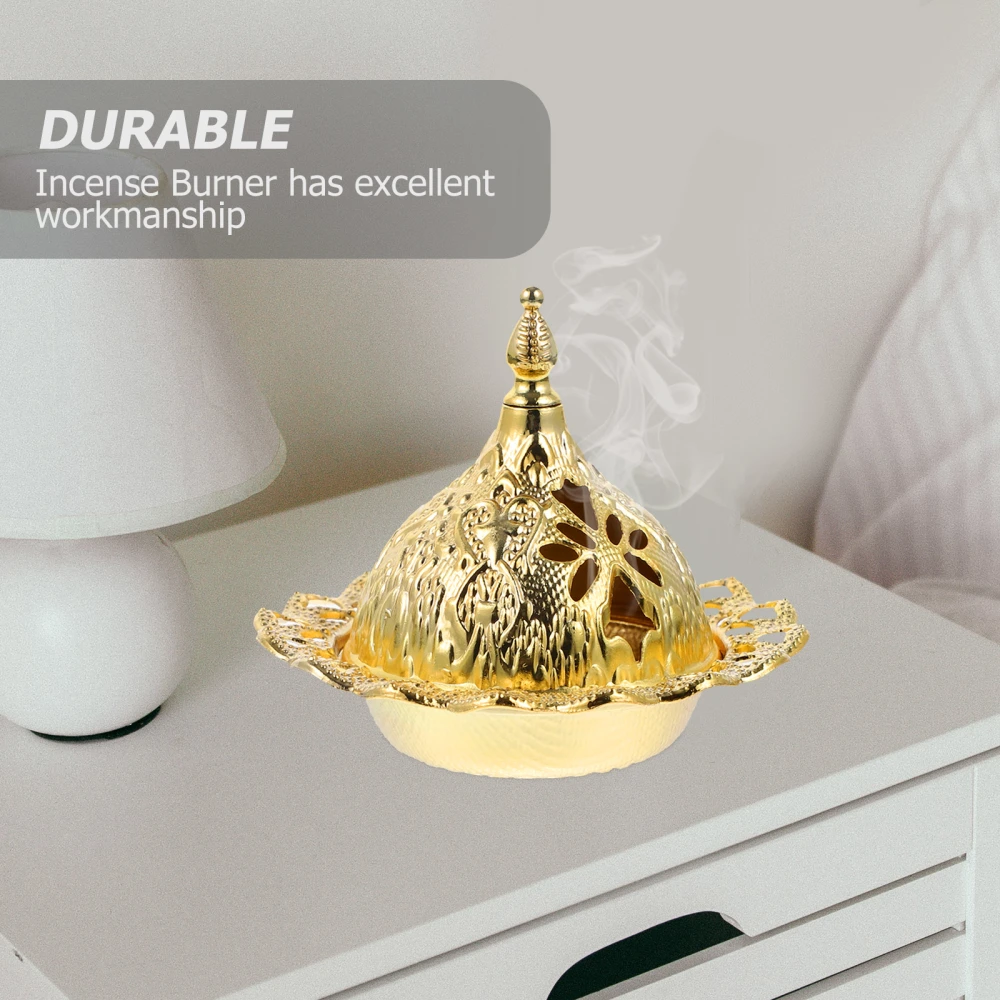 Metal Incense Burner Incense Censer Desktop Incense Burner Hollow Design Incense Burner