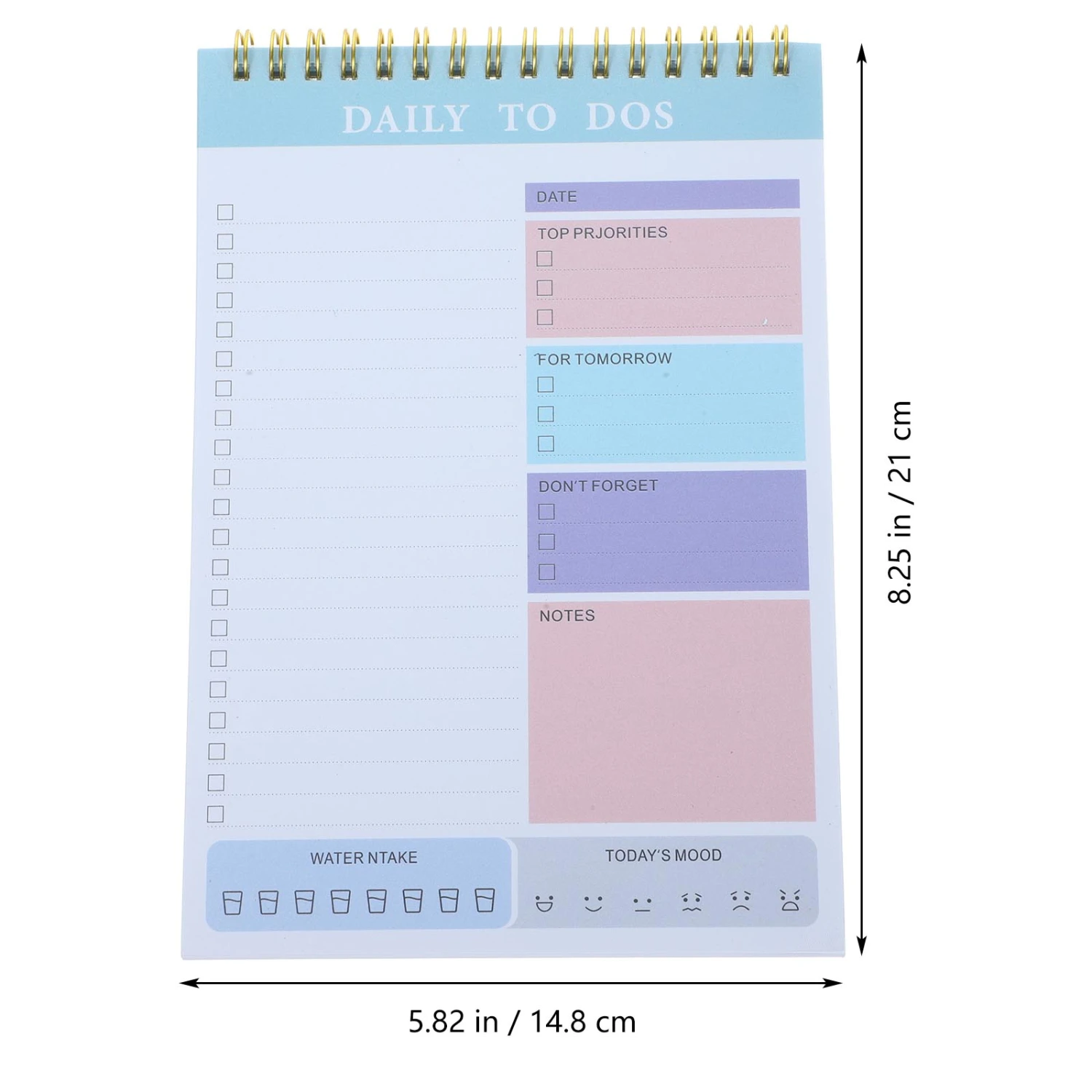 Practical Planner Notepad Tear off Notepad Portable Planner for Daily Schedule To Do List(A5)