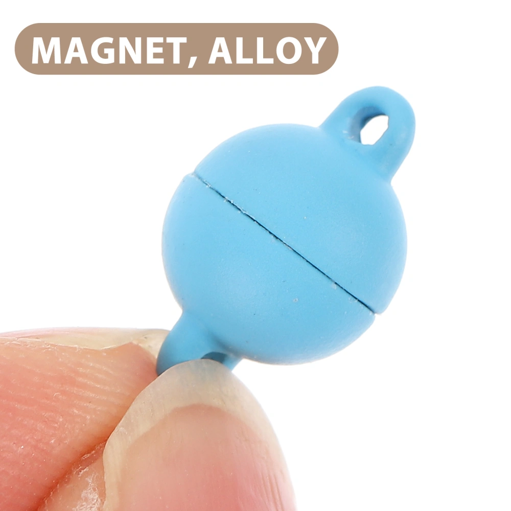 30pcs Magnetic Clasps Round Jewelry Making Clasps Magnetic Jewelry Clasps Alloy Magnetic Buckle