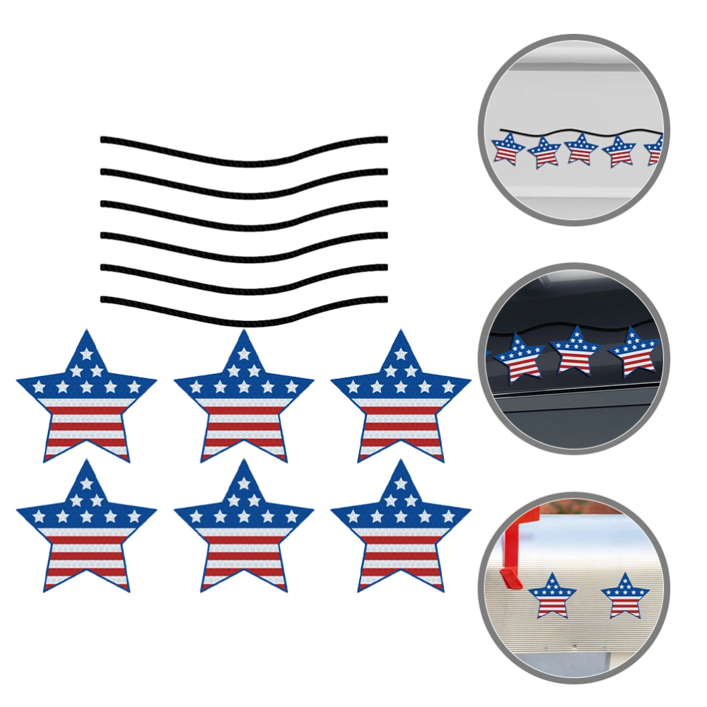 1 set of Independence Day Magnetic Stickers Car Refrigerator Magnet Sticker DIY Decals