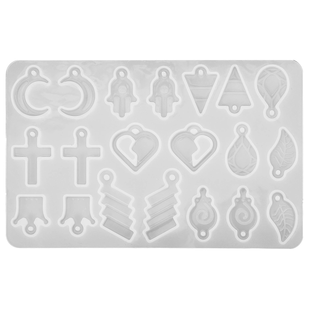 Jewelry Charm Making Mold Non-sticky Hanging Ornament Making Mold Tiny Pendant Silicone Mold