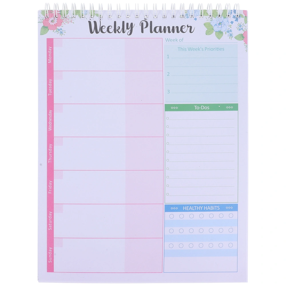 Portable Daily Planner Notebook Office Weekly Planning Notepad Schedule Planner Notepad