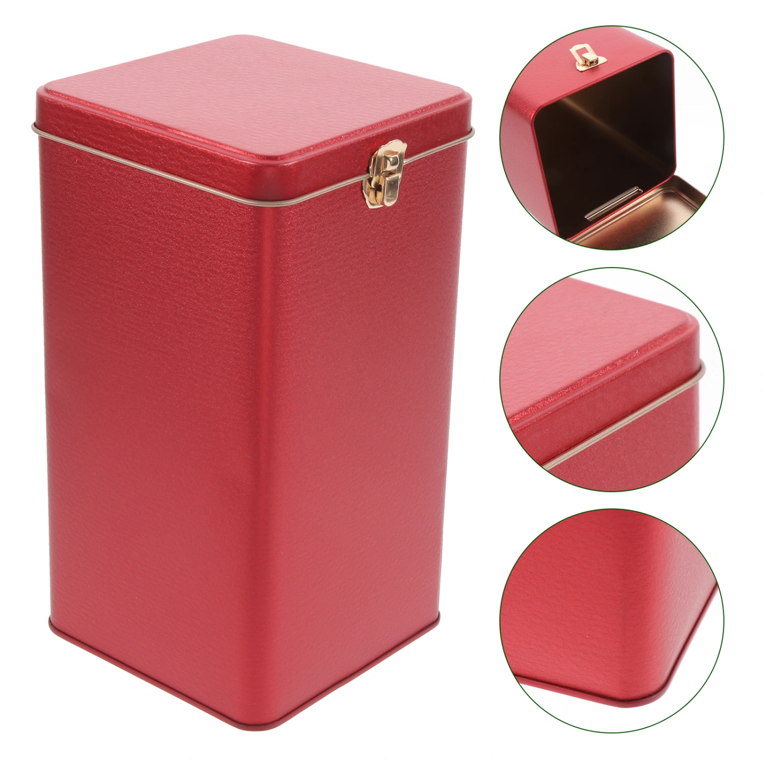 Tea Jar Metal Storage Jar Kitchen Canister Metal Tea Canister Airtight Jar for Coffee Bean Tea Leaf