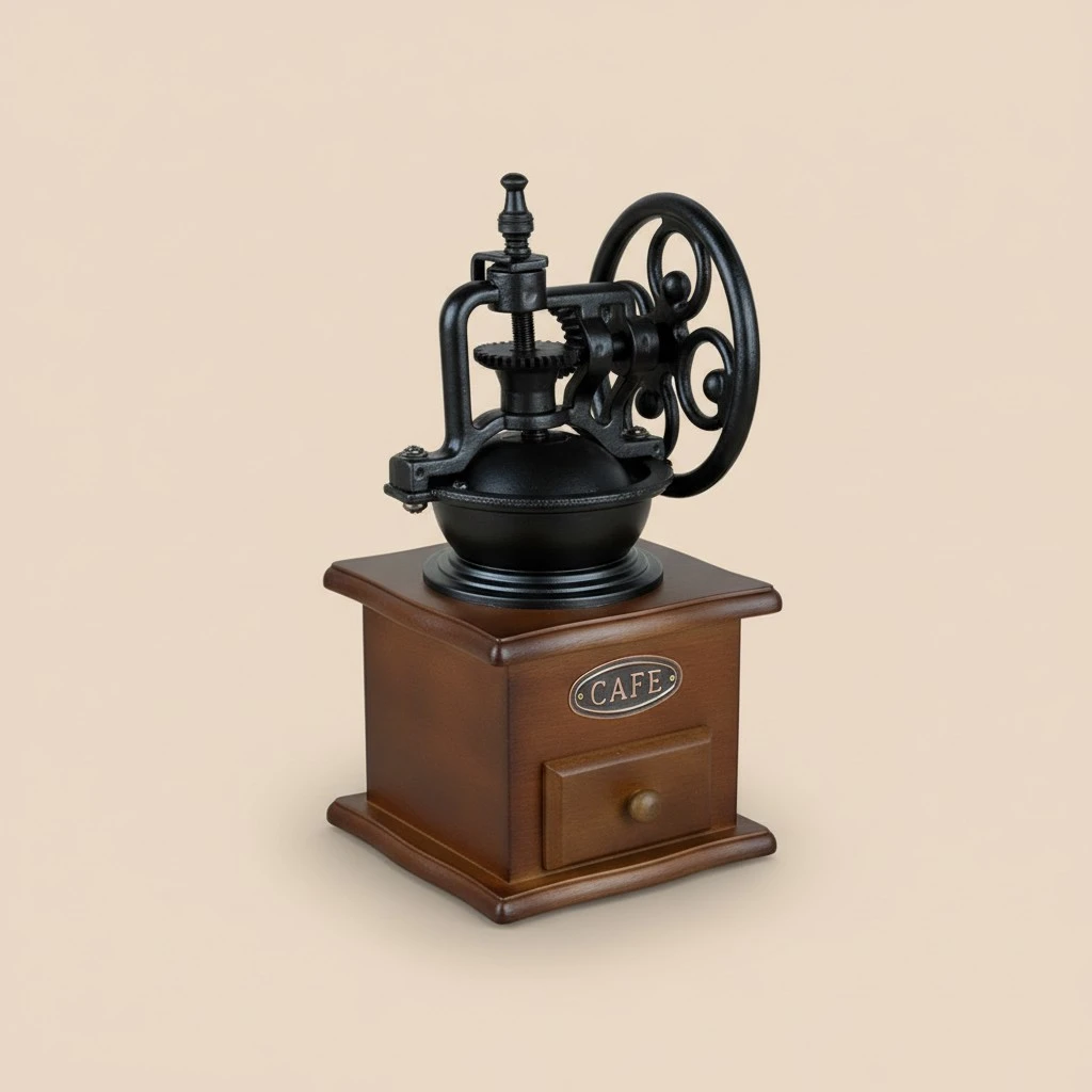 Wooden Manual Coffee Grinder Kitchen Decorative Grinder Coffee Manual Mill Hand Crank