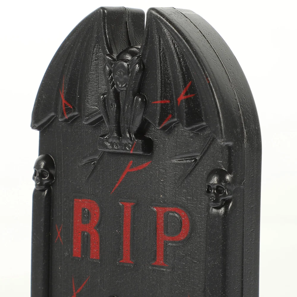 5pcs Halloween Gravestone Decoration Party Layout Tombstone Model Small Plastic Tombstone