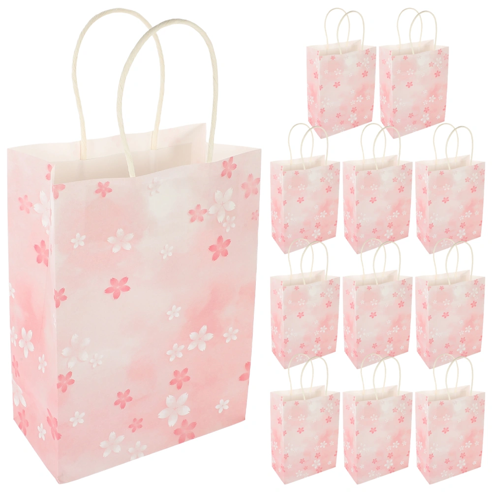 12pcs Delicate Printing Gift Packing Box Gift Bags Paper Tote Bags for Party