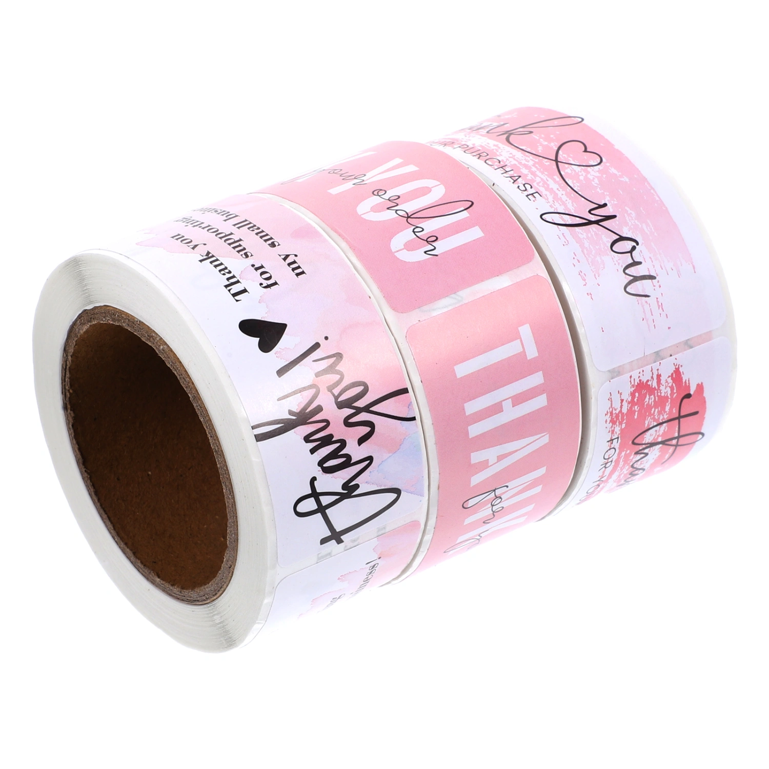 3 Rolls of Thank Themed Roll Stickers Household Gift Stickers Label Stickers Letter Accessory