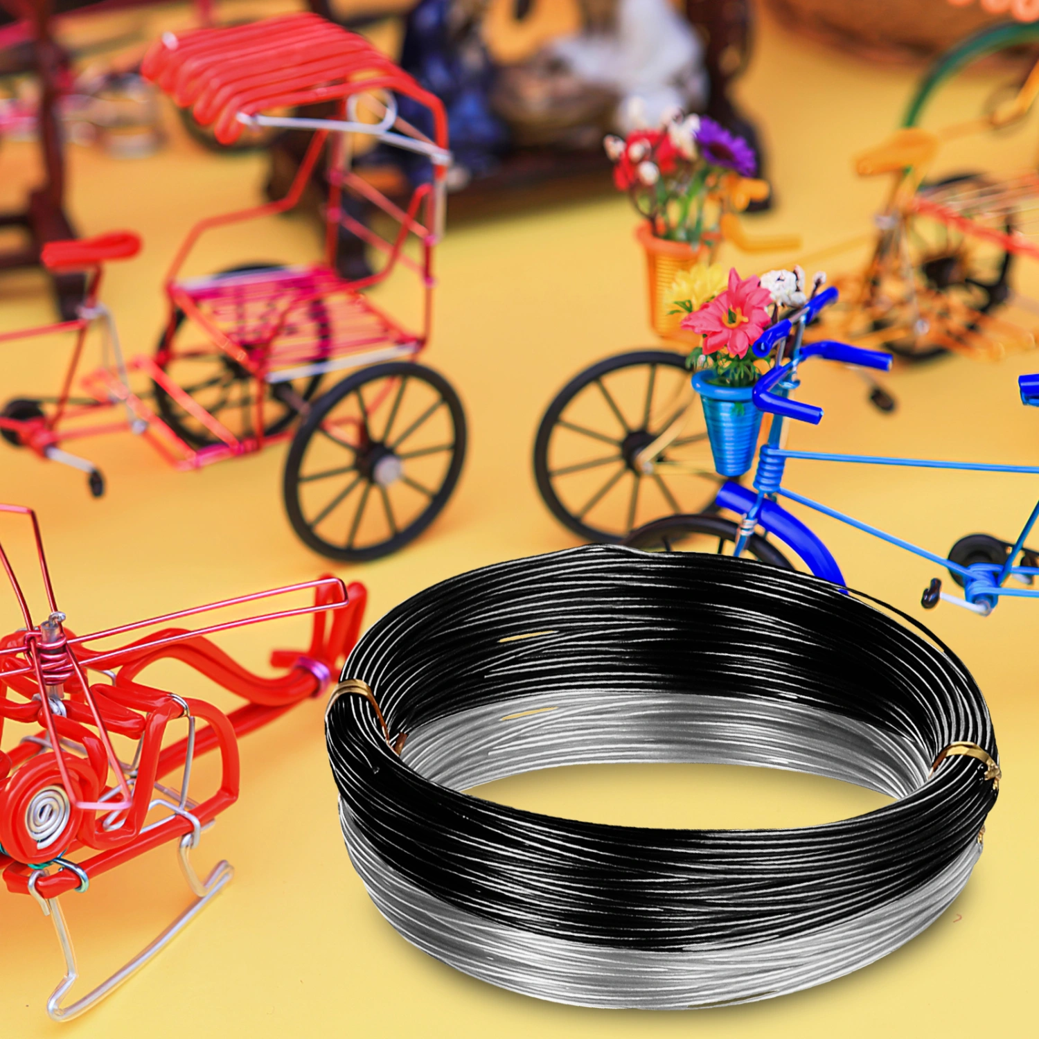 15 Rolls Aluminum Wire 1.0mm Flexible Anodized Metal Wire for Jewelry Making DIY Crafts