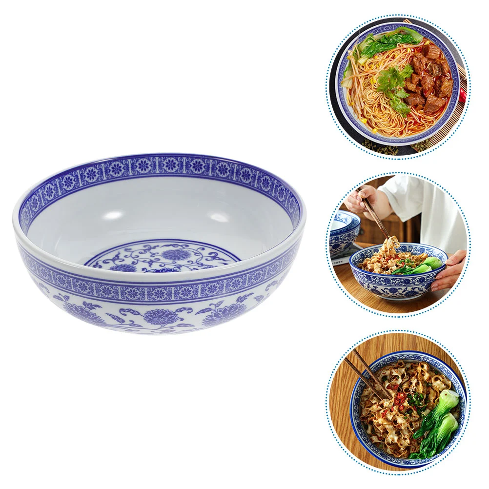 Exquisite Decorative Ceramic Food Bowl Versatile Noodle Bowl Easy Cleaning Ramen Bowl Kitchen Supply