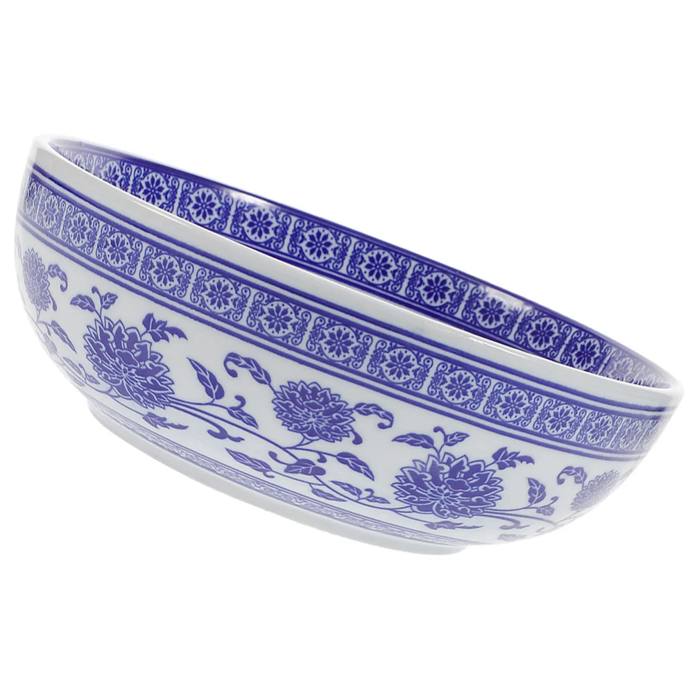 Exquisite Decorative Ceramic Food Bowl Versatile Noodle Bowl Easy Cleaning Ramen Bowl Kitchen Supply