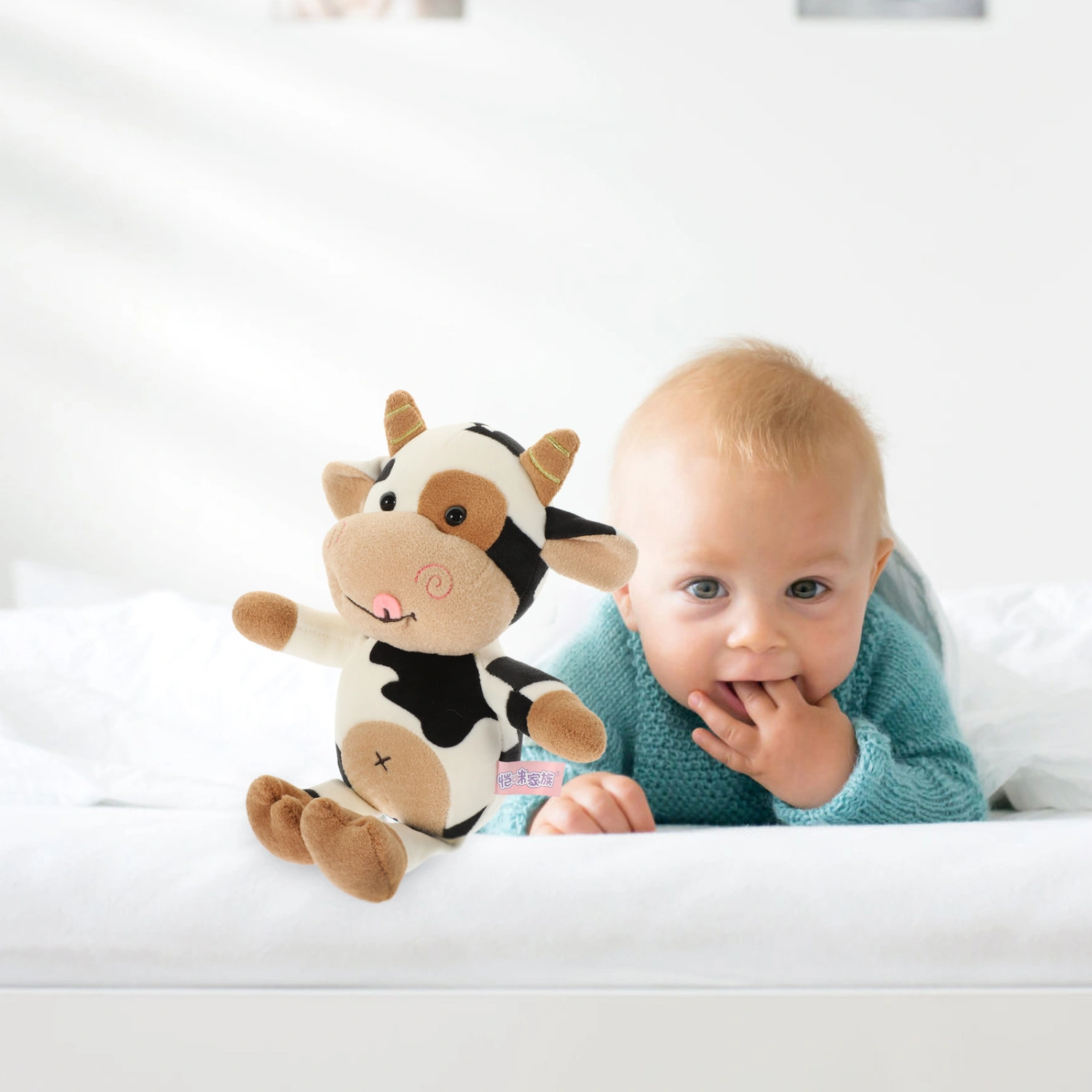 Cow Stuffed Animal Doll Plush Cow Doll Desktop Cute Cow Doll Adorable Cow Doll Toy