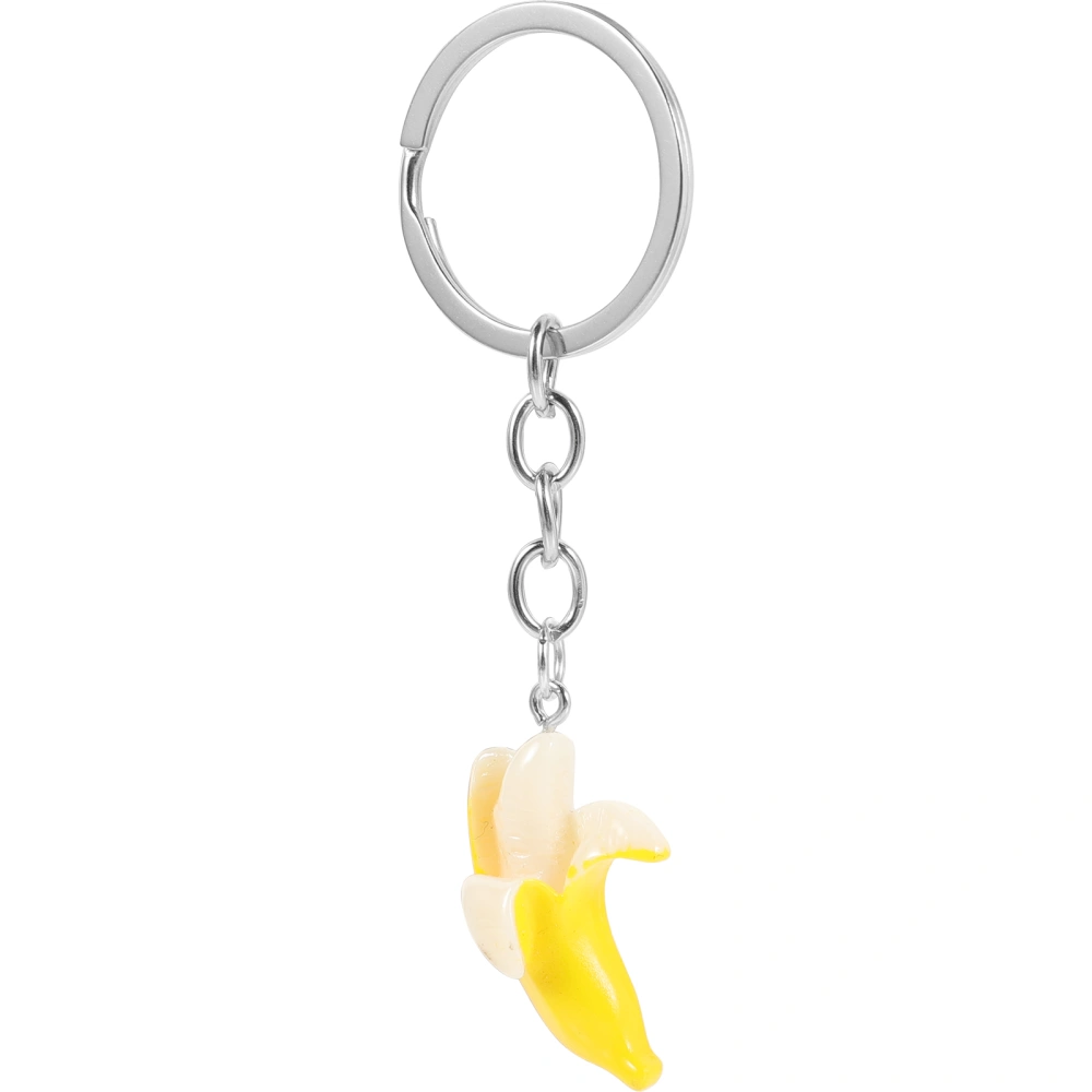 Banana Keychain Fruit Keychain Pendant Resin Pendant School Carnival Prize for Kids