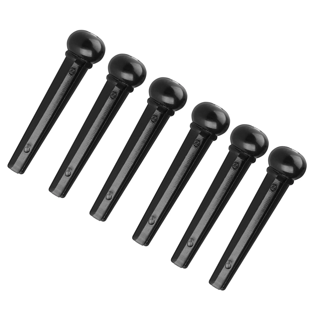 6pcs Guitar Bridge Pins Acoustic Guitar Bridge Pin Pegs Guitar Parts Replacement