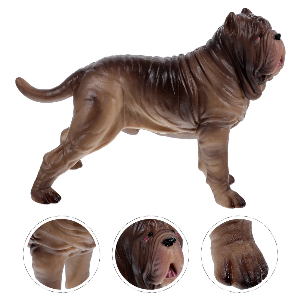 Dog Figure Animal Figurine Dog Figurine Dog Statue Cognitive Prop Desktop Decoration