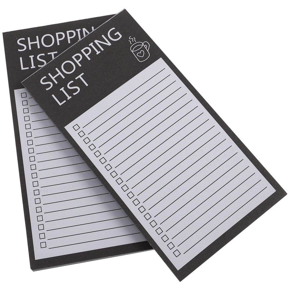 2 Books of Grocery List Planning Pad Convenient Shopping List Planner Notepad Fridge Shopping List Pad