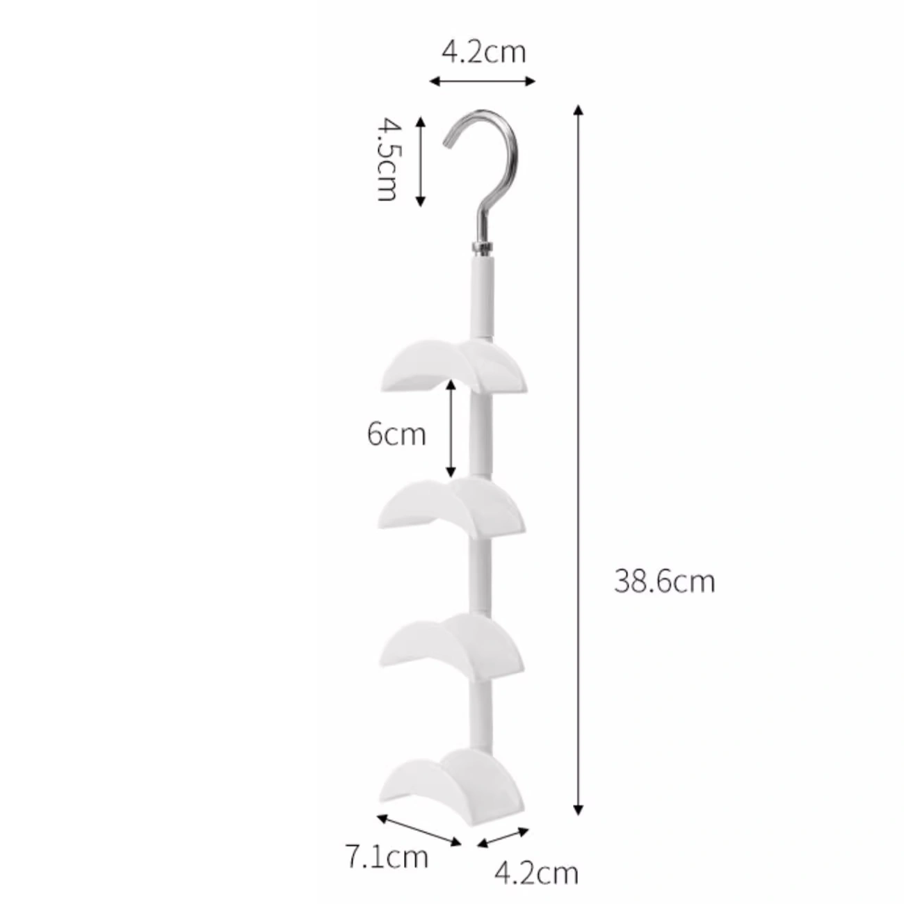 Handbag Hanger Rotation 4-layer Bag Holder Hook Wardrobe Bag Organization Hanger