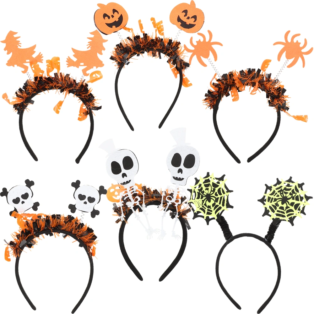 6Pcs Halloween Headbands Party Cosplay Costume Headbands Headwear Cosplay Party Favors