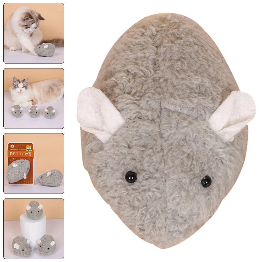 Wind Up Mouse Cat Toy Funny Interactive Cat Toy Mouse Plush Mouse Toy Cat Toy