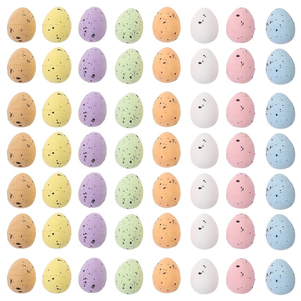 100pcs Colorful Foam Eggs Decoration Simulation Pigeon Egg Model Party Favor Easter Party Decor