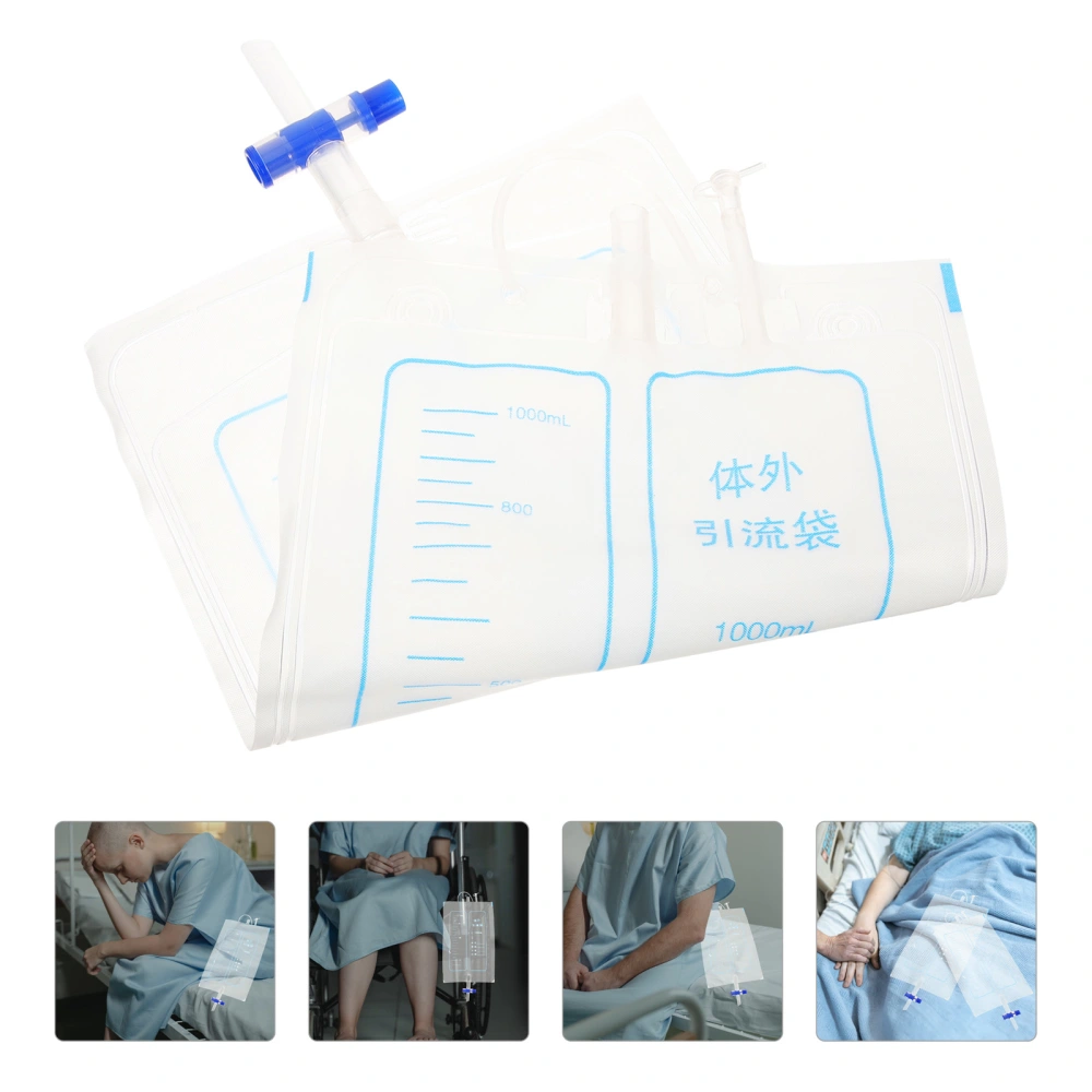 5pcs Urine Collector Urinal Pee Holder Urine Catheter Wearable Collection Urinal Bag